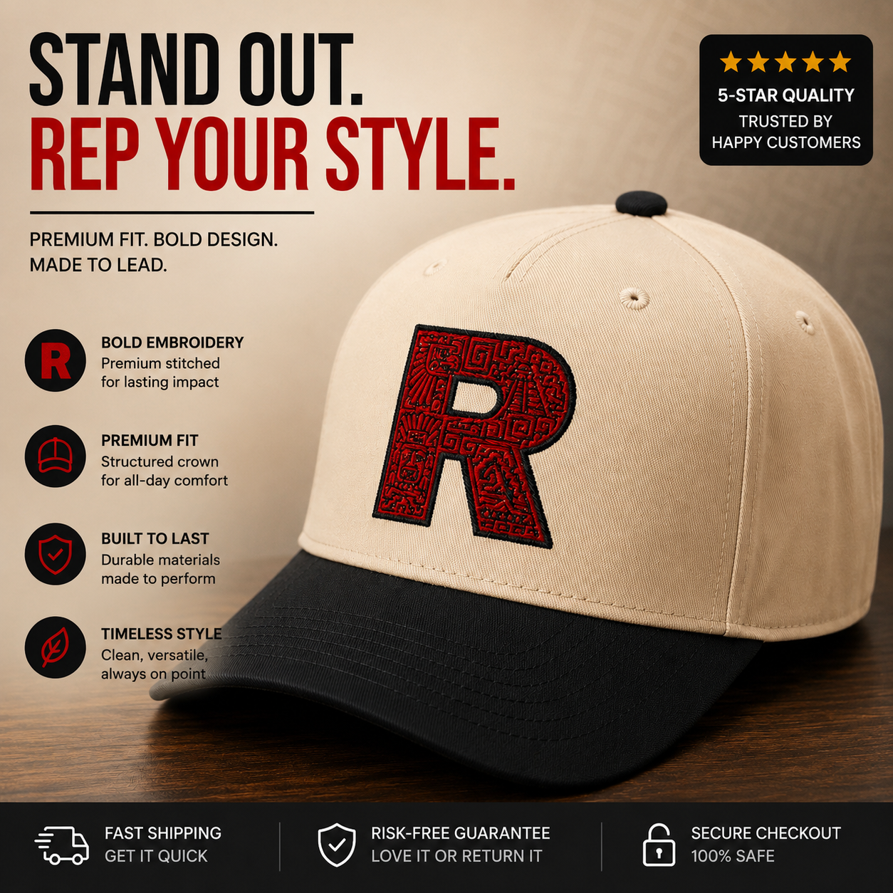 Aztec Rocket Embroidered Snapback Hat | Premium Streetwear Cap by Kulture Mobb