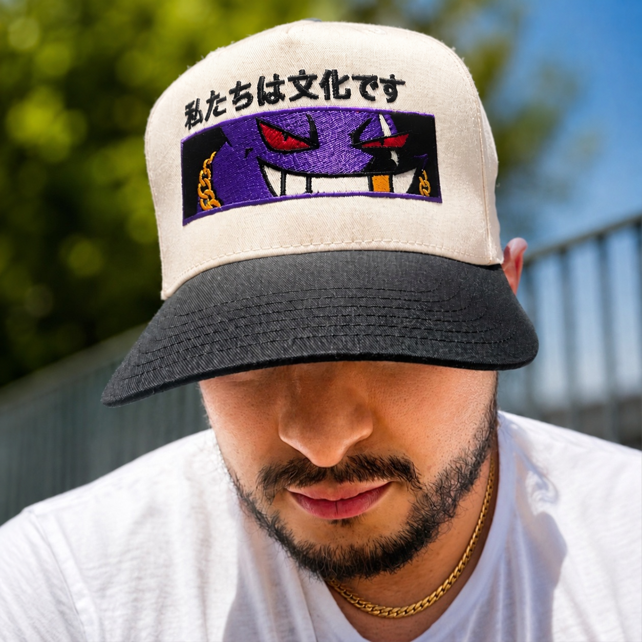 Ghost Mobb V2 Hat – “We Are Culture” Premium Anime Streetwear Snapback